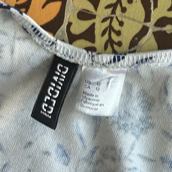 H&M DIVIDED TANK DRESS Sz:12 - Picture 7 of 8